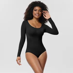 Tummy Firm Control plus size High Waist seamless Shapewear Bodysuit panty For fat Women