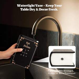 Libro di <span class=keywords><strong>fiori</strong></span> di Halloween unico <span class=keywords><strong>vaso</strong></span> di Halloween delle ombre <span class=keywords><strong>vaso</strong></span> gotico per la decorazione della stanza Goth regali per i lettori <span class=keywords><strong>vaso</strong></span> - Product Image 5