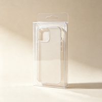 Scatola Pieghevole Trasparente in PET/PP per Imballaggio Blister, Confezione a Conchiglia per Custodie Telefoni con Logo Personalizzato, Dimensioni Personalizzabili, Scatola Regalo