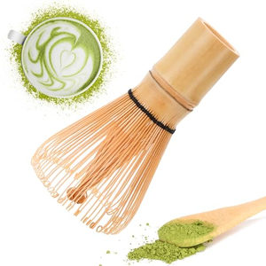 Ensemble Matcha Personnalisé avec Logo, 3 Pièces : Fouet en Bambou, Cuillère et Cuillère à Thé, Ensemble de Fouets à Thé Matcha, Mélangeur de Matcha en Bambou - Product Image 1