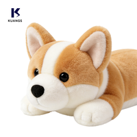 Peluche de chien réaliste personnalisée en gros pour l'accompagnement des bébés