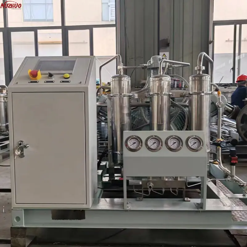 Nuzhuo Hoge Druk Efficiëntie 6-200bar O2 Cilinder Vullen Compressor Een Betrouwbare Zuurstof Stikstof Booster