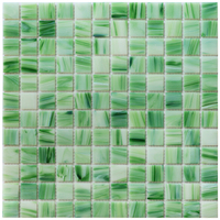 Tuile de mosaïque de verre de couleur de mélange populaire de qualité Offre Spéciale mosaïque de verre de piscine de tuile unique