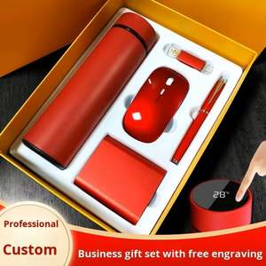 Set de Regalo Promocional 5 en 1: Mouse, Batería Externa, Botella de Agua, Bolígrafo y USB, para la Escuela, Oficina, Negocios, Regalos para Empleados y Souvenirs - Product Image 2