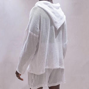 PASUXI all'ingrosso Casual maglieria pantaloncini Set sottile felpa con cappuccio manica lunga Pullover maglione imposta <span class=keywords><strong>abbigliamento</strong></span> <span class=keywords><strong>maschile</strong></span> Street Style - Product Image 6