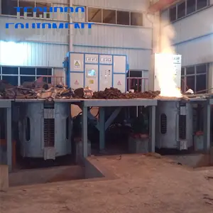 Equipamento avançado de forno de fusão por indução de alumínio para fábricas de metal com eficiência energética