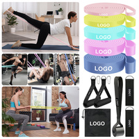 Bandas de Resistencia de Látex Color Macaron para Correr, Hacer Ejercicio, Entrenamiento de Fuerza y Asistencia en Flexiones, Personalizables