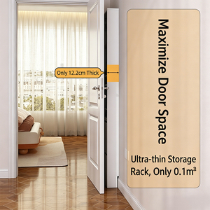 Nordic Style White Metal Flip Shoe Storage Unit Perforated Backboard Hallway Multi Storage For Scarf Key Storybooks Security - Product Image 5