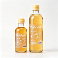Étiquettes de bouteilles de sauce soja aux agrumes Haoxuan, fabricant, autocollants imprimés en PET transparent avec encre blanche, imperméables, pour emballages alimentaires