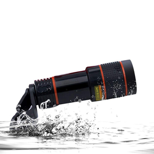<span class=keywords><strong>Obiettivo</strong></span> <span class=keywords><strong>per</strong></span> <span class=keywords><strong>Fotocamera</strong></span> <span class=keywords><strong>Smartphone</strong></span> con Zoom 12X, Telescopio Esterno Universale con Clip, in Alluminio e Vetro, Nero - Product Image 2