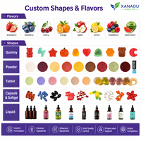 Gummies Xanadu pour le sommeil avec 5 ou 10 mg de mélatonine, pour s'endormir rapidement et bien dormir longtemps, aide au sommeil nocturne, mélatonine, marque/arôme OEM