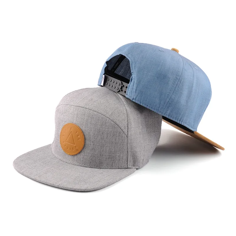 Different Color Grey Snapback, Acrylic Wool Snapback Cap, Embroidery your Logo Hats