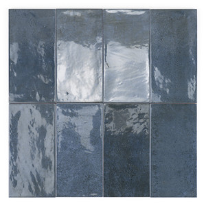 Piastrella in Ceramica Blu Camden 6x12 Pollici Finitura Opaca per Pareti e Pavimenti - Product Image 2