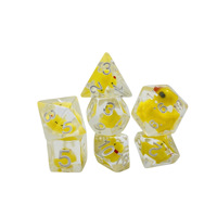 Dés en résine en gros, ensemble de dés personnalisés, dés en métal Dragon et Dungeon