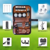 Kit d'outils de golf multifonctionnel, ensemble d'accessoires pour sac de golf, grande capacité, ensemble cadeau pour la pratique