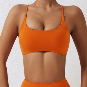 Set Yoga Personalizzato con Top Sportivo e Leggings a Gamba Dritta in Spandex/Nylon ad Asciugatura Rapida, 2 Pezzi - Product Image 1