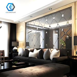 Tùy chỉnh hiện đại vát kim cương kính mảnh gương khảm gạch nhỏ gương cho khách sạn trang trí tường nhà - Product Image 6