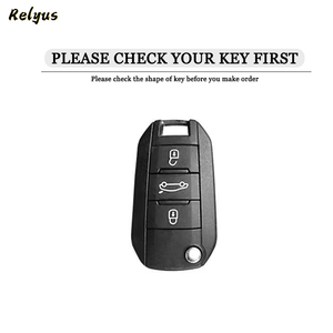 Custodia in pelle per chiave a distanza per auto per Peugeot 208 3008 308 508 408 2008 307 4008 per <span class=keywords><strong>Citroen</strong></span> C4 C3 C6 <span class=keywords><strong>CACTUS</strong></span> C8 guscio protettivo - Product Image 3