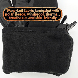 ถุงมือสกีฤดูหนาว ให้ความร้อนในตัว กันน้ำ กันลม ปิดด้วยเชือกผูก ใช้งานหน้าจอสัมผัสได้ เหมาะสำหรับทุกเพศ โพลีเอสเตอร์/PU สำหรับ - Product Image 5