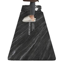 Tapis de cuisine Lanseon moderne en fibres synthétiques, épaisseur moyenne, fabriqué à la machine, antidérapant, super absorbant, résistant à l'huile et imperméable