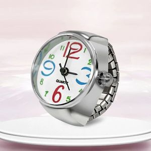 Nouvelle <span class=keywords><strong>montre</strong></span>-bague, vente chaude, cadran circulaire créatif, boîtier en alliage, couple, hommes et femmes - Product Image 1