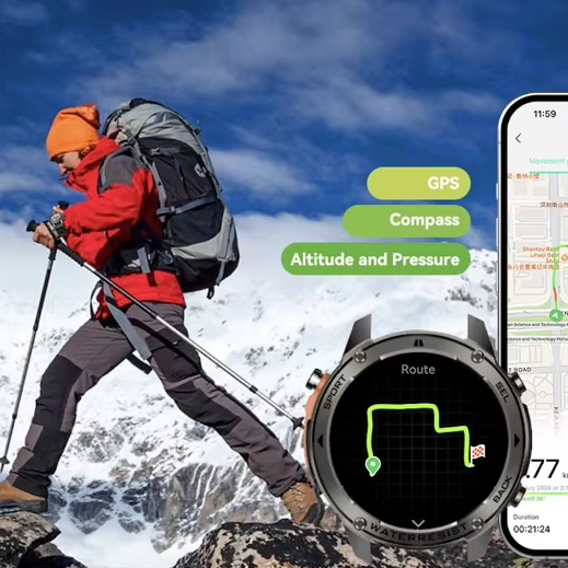 Professional GPS Tracking Running Timer Step Count Sports Smart Watch DM56 Gps for Men Athletes Breath Training Swim Smartwatch