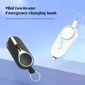 Hot Sale Solar Keychain Powerbank 3000 MAh Type C Emergency Mobile Phone Small Portable Charger Mini Solar Power Banks