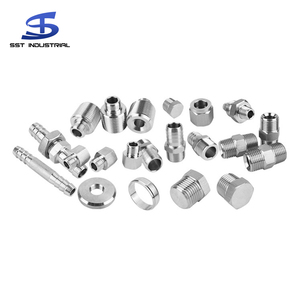Conector de Tubería Roscado de Acero Inoxidable 304 Industrial para Calefacción, 3/8 BSPP, Niple de Tubería Macho de Acero Inoxidable 304 Fundido - Product Image 4