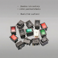 Interrupteur à bascule Kcd1series IP65 étanche 1NO1NC 6A 250V en plastique et laiton avec panneau de bouton LED 12V pour appareils électroménagers