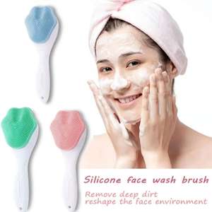 Brosse nettoyante visage en silicone en gros pour le démaquillage et le nettoyage des pores, avec long manche - Product Image 2