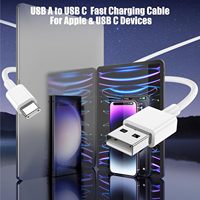 Pour iPhone voiture Carplay câble 3 pieds 6 pieds charge rapide USB-A à USB-C cordon de jeu de voiture pour Apple iPhone 16 Pro Max/16/15 Pro/15 Plus/15