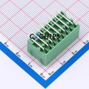 DB2ERHBG-3.5-2*8P-GN Plug-in Terminal Block Bent Lead Through Hole,P=3.5mm Board-to-Board / Socket Closed Snap Fixing 2x8P 3.5mm - Product Image 2