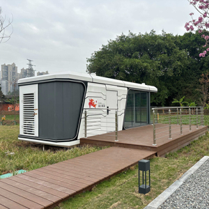 Villa prefabricada <span class=keywords><strong>de</strong></span> lujo impermeable a prueba <span class=keywords><strong>de</strong></span> viento para 4 se adapta cómodamente a tormentas terremotos para dormitorio Resort House Office Fast - Product Image 1