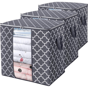 100L Foldable Large Blanket Clothes Organization and <b>Storage</b> Containers with Reinforced Handle Clothes <b>Storage</b> <b>Bag</b> - Product Image 1
