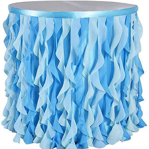 Durable Tafetta <b>Table</b> <b>Skirt</b> for Space Themed Parties - Product Image 2