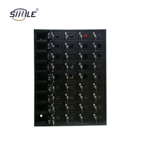 Casiers de rangement en acrylique transparent SMILE 6x12 avec fenêtre, vente en gros, casiers pour téléphones portables des employés