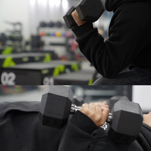 VIGFIT Attrezzatura per Sollevamento <span class=keywords><strong>Pesi</strong></span> e Fitness, <span class=keywords><strong>Manubri</strong></span> in Acciaio Confortevoli per Uso Domestico, Peso 2.5-50Kg, <span class=keywords><strong>Manubri</strong></span> da <span class=keywords><strong>Palestra</strong></span> - Product Image 5