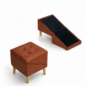 Scaletta Portatile in Pelle per Cani di Piccola Taglia (come il Bassotto), Facile da Pulire, Impermeabile, OEM/ODM - Product Image 1
