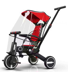 <span class=keywords><strong>BEBELUX</strong></span> Triciclo para niños de alta calidad 7 1 Triciclo de bebé plegable de un botón con asiento de rotación de 360 ángulos Coche de 3 ruedas para niños - Product Image 2