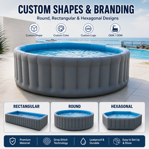 Maßgefertigter Drop-Stitch Aufblasbarer Swimmingpool <span class=keywords><strong>3x5m</strong></span> 3x6m Rund Rechteckig Outdoor-<span class=keywords><strong>Pool</strong></span> - Product Image 4