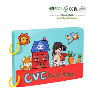 Livre d'activités Montessori pour enfants, familles <span class=keywords><strong>de</strong></span> mots CVC, jeu <span class=keywords><strong>de</strong></span> <span class=keywords><strong>lecture</strong></span> et d'orthographe, jouet éducatif certifié CPC CE EN71 - Product Image 1