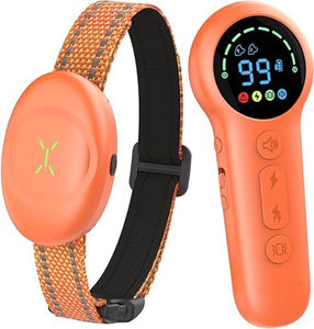 <span class=keywords><strong>Collier</strong></span> de dressage en nylon en acier inoxydable étanche IPX7 <span class=keywords><strong>pour</strong></span> chiens double utilisation de <span class=keywords><strong>chien</strong></span> USB Rechargeable 20 + heures choc de durée de vie de la batterie - Product Image 1