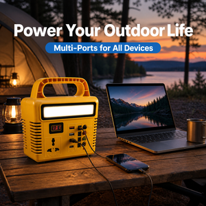 ระบบจัดเก็บพลังงานแบบพกพา LiFePO4 150W สำหรับฤดูกาลแคมป์ปิ้ง พร้อมแผงโซลาร์เซลล์ ชุดไฟ และตัวเครื่อง ABS - Product Image 3