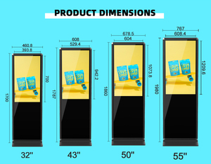 MWE Écran interactif LCD Android 43 pouces pour publicité, affichage numérique vertical tactile, stock US/UE MWE813 Mal - Product Image 6