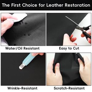 Pu Leather Repair Patch Self Adhesive 0.55mm Lychee Pattern For Sofa Chair Car Seat Bicycle Handbag Jacket - Product Image 2