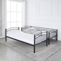 Lit superposé moderne en métal détachable et séparable pour enfant, pour étudiant