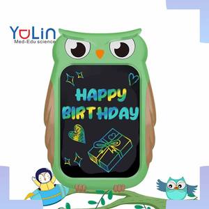 Mini tablette d'écriture d'art éducatif Tablette de <span class=keywords><strong>dessin</strong></span> effaçable de 8.5 pouces Tableau d'écriture numérique en forme d'animal Jouets éducatifs - Product Image 1