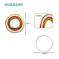 Support de téléphone rotatif Subbank en alliage métallique pour sublimation, support Magsat pour impression personnalisée DIY, vente en gros