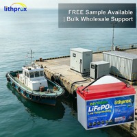 Batterie LiFePO4 rechargeable 24V 100AH Grade A, cycle profond 6K, marine, BMS intelligent RS485, borne M8, CE RoHS IP67, OEM ODM