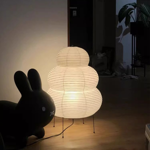 Lámpara de mesa de papel de arroz para decoración creativa del hogar, lámpara japonesa <span class=keywords><strong>Akari</strong></span>, lámpara de papel hecha a mano - Product Image 3